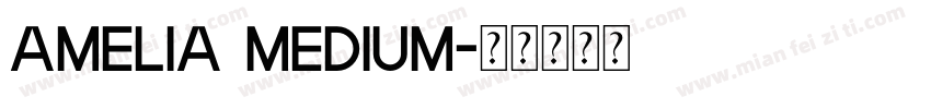 Amelia Medium字体转换